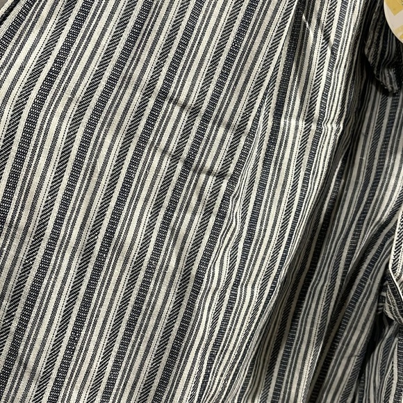 Hayden Striped Wide-Leg Pants with Bow Tie NWT L - Picture 8 of 8